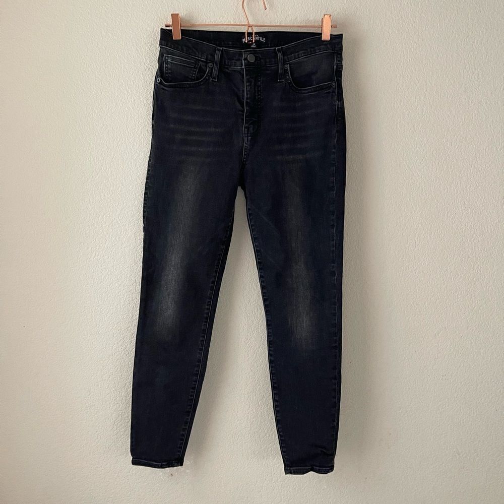 J crew black skinny high rise jeans - Picture 1 of 9